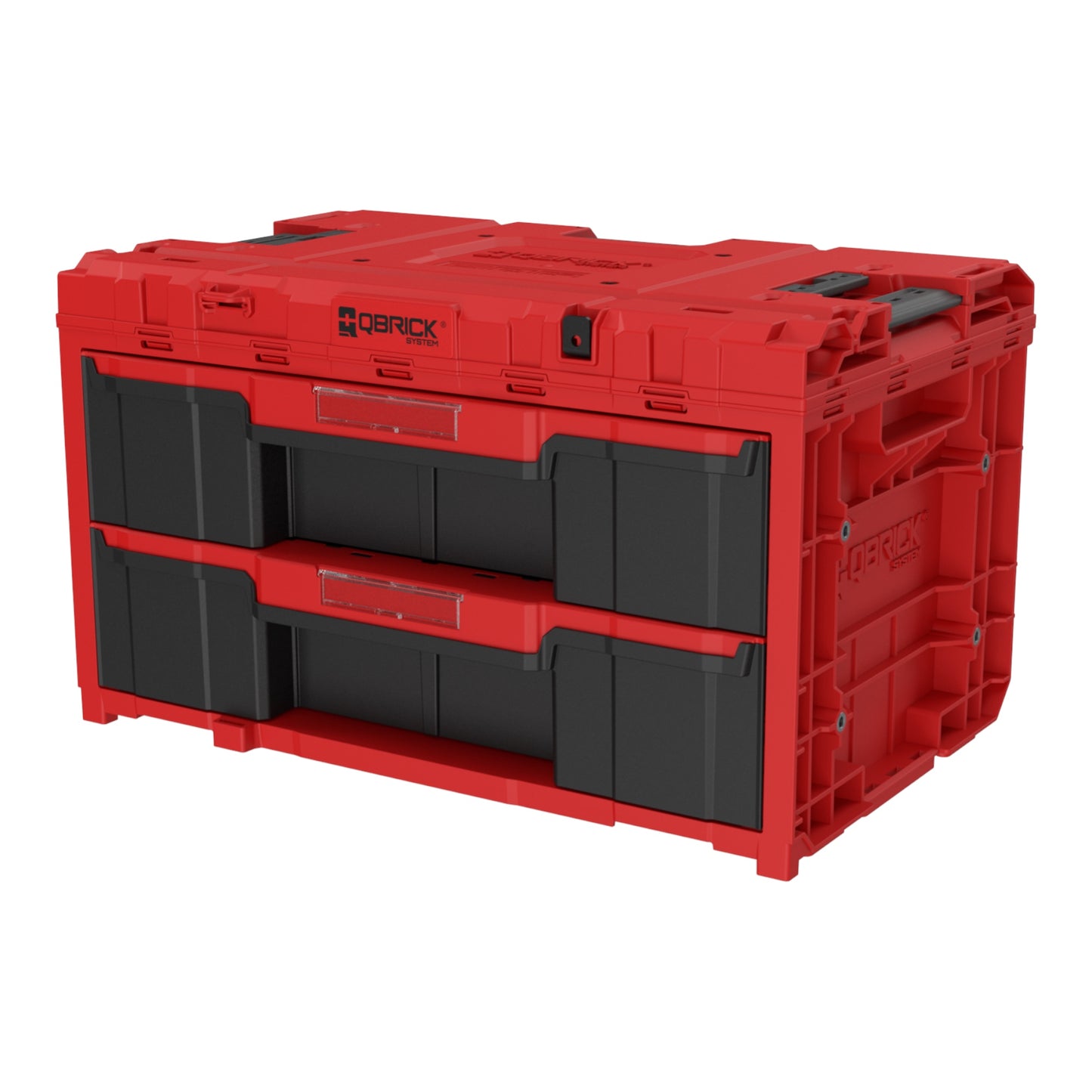 Qbrick System ONE Drawer 2 Toolbox 2.0 RED Ultra HD Custom Werkzeugbox 587 x 380 x 340 mm 29 l mit zwei Schubladen