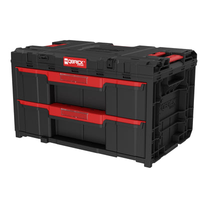 Qbrick System ONE Drawer 2 Toolbox 2.0 Werkzeugbox 587 x 380 x 340 mm 29 l mit zwei Schubladen