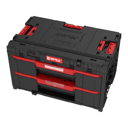 Qbrick System ONE Drawer 2 Toolbox 2.0 Werkzeugbox 587 x 380 x 340 mm 29 l mit zwei Schubladen