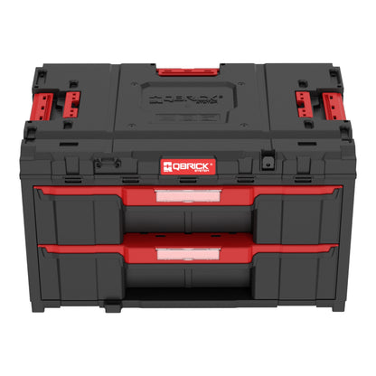 Qbrick System ONE Drawer 2 Toolbox 2.0 Werkzeugbox 587 x 380 x 340 mm 29 l mit zwei Schubladen