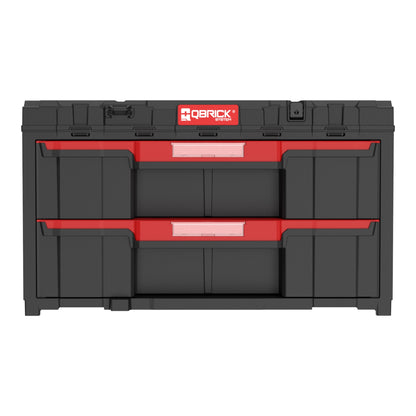 Qbrick System ONE Drawer 2 Toolbox 2.0 Werkzeugbox 587 x 380 x 340 mm 29 l mit zwei Schubladen