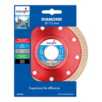 Disque à tronçonner diamanté céramique extérieur Marcrist FZ850 230 x 22,2 mm (1843.0230.22)