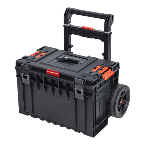 Toolbrothers RHINO XXL Cart Plus ECO 641 x 485 x 660 mm 52 l IP66 100 kg belastbar stapelbar mit Doppelteleskopgriff aus Aluminium