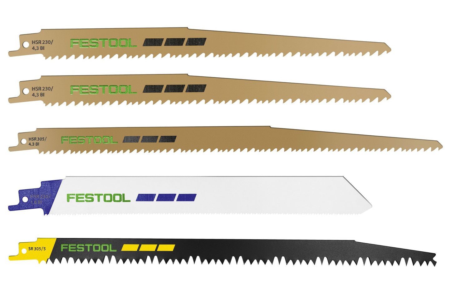 Festool RS-Sort/5 Säbelsägeblatt-Set ( 577496 ) für RSC 18