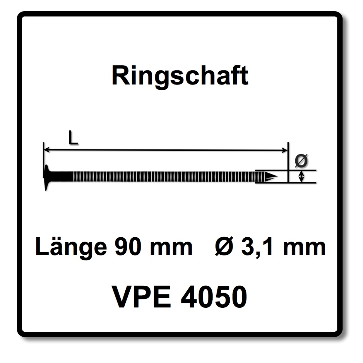 Bostitch N89C-1P-E Coilnagler N89C CT 90mm Max Druckluftnagler + 4050 St. Bostitch Coilnägel Ringschaft Blank 3,10 x 90 mm - Toolbrothers