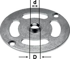 Bague de copie Festool KR-D 10.8/OF 1010 (486029) pour OF 900, OF 1000, OF 1010, OF 1010 R, KF