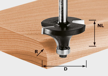 Fraise à arrondir Festool HW S8 D16.7/R2 KL (491009) pour OF 900, OF 1000, OF 1010, OF 1010 R, OF 1400, OF 2000, OF 2200