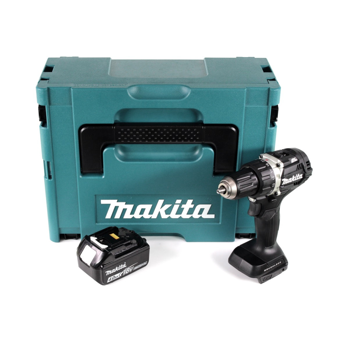 Makita DDF 484 M1JB 18 V Li-Ion Akku Bohrschrauber Sonderausgabe schwarz im MAKPAC + 1x BL 1840 B 4,0 Ah Akku  - ohne Ladegerät - Toolbrothers