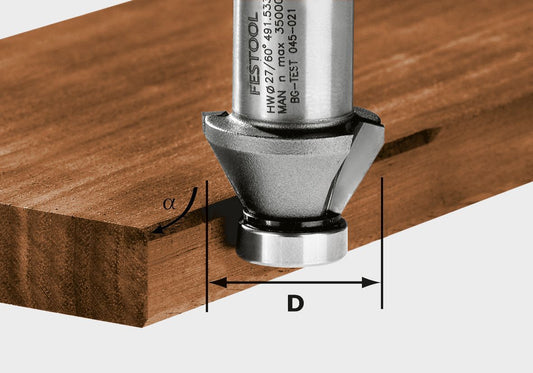 Fraise à chanfreiner Festool HW 60°-OFK 500 (491533) pour OFK 500