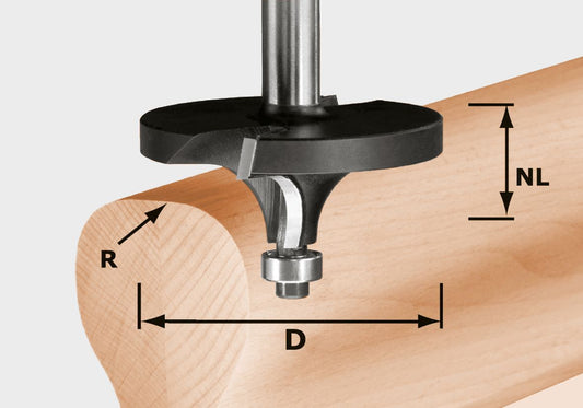 Fraise à arrondir Festool HW R16/D64/26 S12 (492710) pour OF 1400, OF 2000, OF 2200