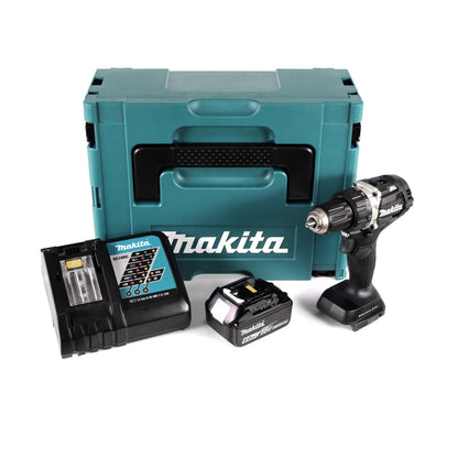 Makita DDF 484 RG1JB 18 V Li-Ion Akku Bohrschrauber Sonderausgabe schwarz im MAKPAC + 1x BL 1860 6,0 Ah Akku + Schnellladegerät - Toolbrothers