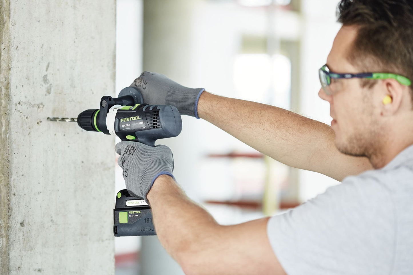 Festool DB STONE CE D5 3x Steinbohrer ( 769112 ) für Festool Akku-Schlagbohrschrauber mit FastFix Aufnahme und Werkzeugfutter WH-CE CENTROTEC