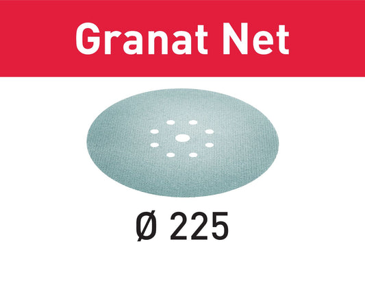 Festool STF D225 P100 GR NET/25 Netzschleifmittel Granat Net ( 203313 ) für Langhalsschleifer PLANEX LHS 2 225 EQ(I), PLANEX 225 EQ, PLANEX LHS-E 225 easy, PLANEX LHS 2-M 225 EQ