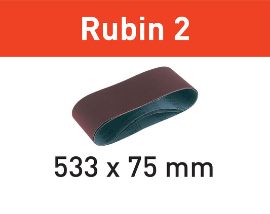 Festool L533X 75-P100 RU2/10 Schleifband Rubin 2 ( 499158 ) für BS 75