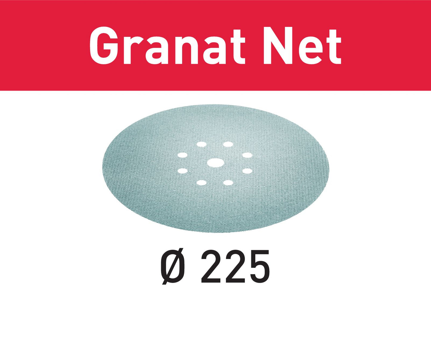 Festool STF D225 P240 GR NET/25 Netzschleifmittel Granat Net ( 203318 ) für Langhalsschleifer PLANEX LHS 2 225 EQ(I), PLANEX 225 EQ, PLANEX LHS-E 225 easy, PLANEX LHS 2-M 225 EQ