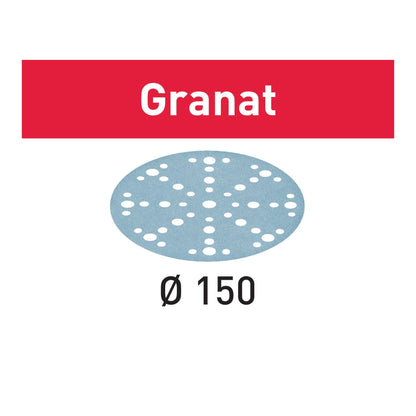 Festool STF D150/48 P220 GR/10 Schleifscheibe Granat 150 mm P220 10 Stück ( 578137 ) für RO 150, ES 150, ETS 150, ETS EC 150, LEX 150, WTS 150, HSK-D 150