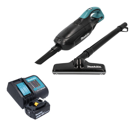 Makita DCL 182 SG1 B Akku Staubsauger 18 V Schwarz + 1x Akku 6,0 Ah + Ladegerät