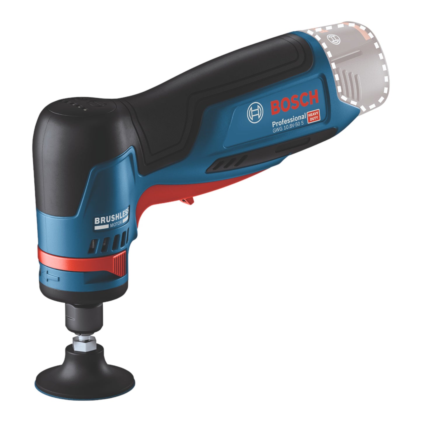 Bosch GWG 12V-50 S Professional Akku Geradschleifer 12 V 6 mm Brushless Solo ( 06013A7000 ) - ohne Akku, ohne Ladegerät