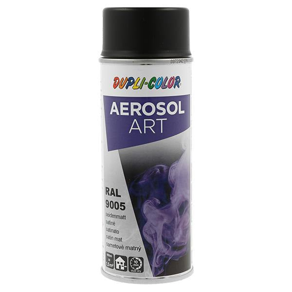 Spray de peinture coloré DUPLI-COLOR AÉROSOL Art noir profond satiné mat (4000363057)