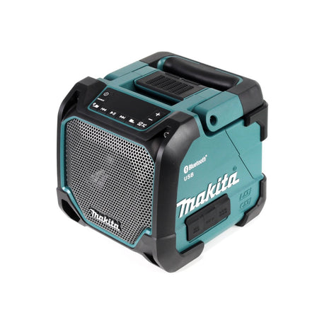 Makita DMR 202 Z Baustellen Lautsprecher 18V - für Akku- und Netzbetrieb, mit Bluetooth-Funktion, AUX-Anschluss, USB-Port und LCD Display - ohne Akku, ohne Ladegerät - Toolbrothers