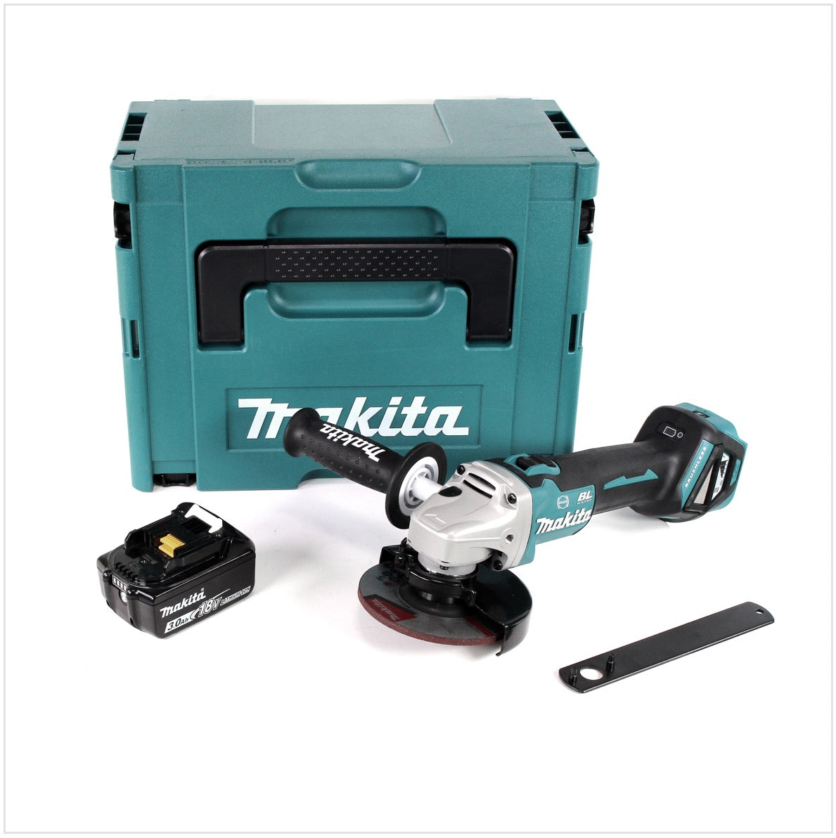 Makita DGA 513 F1J Akku Winkelschleifer 18 V 125mm Brushless + 1x Akku 3,0Ah + Makpac - ohne Ladegerät - Toolbrothers