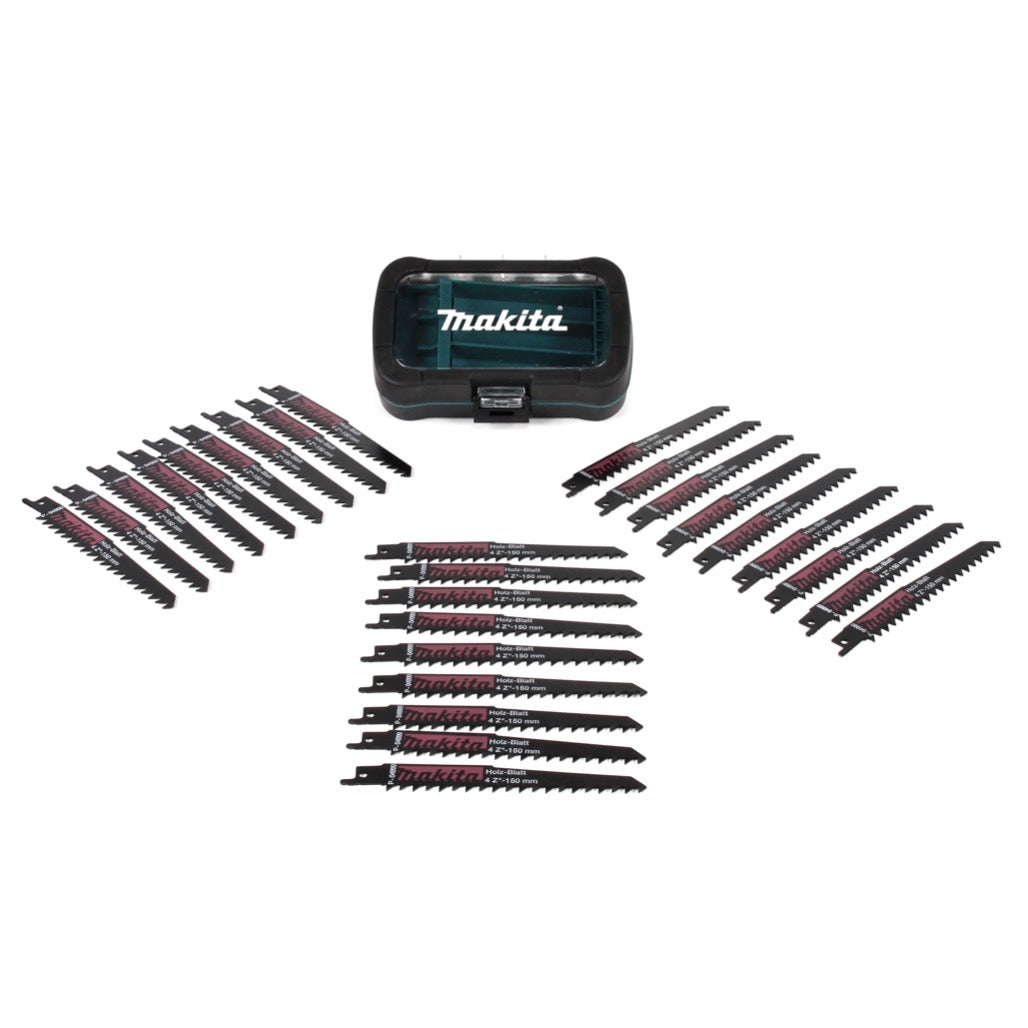 Makita Reciprosägeblatt Set 27 tlg. 130 mm in praktischer Box ( P-81278 ) - Toolbrothers