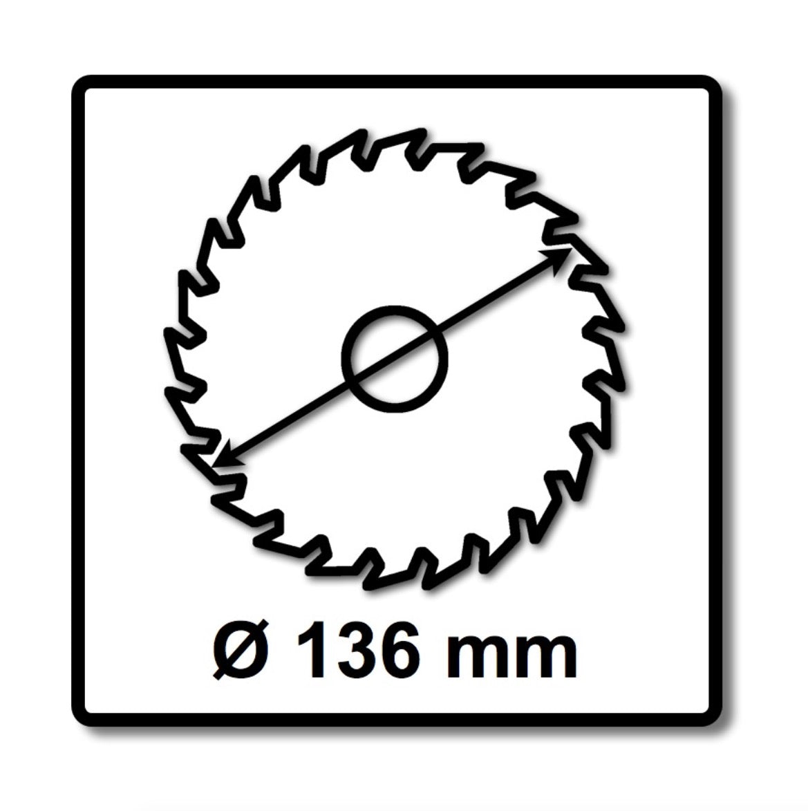 Makita SPECIALIZED Kreissägeblatt für Metall 136 x 20 x 1,4 mm 50 Zähne ( B-33641 ) - Toolbrothers