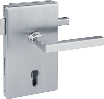 Serrure pour porte en verre HERMAT 6053 PZ L - Molina inox mat (3000253947)