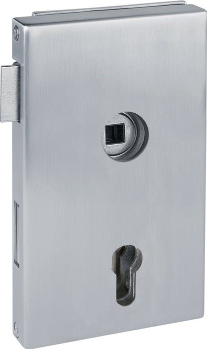 Serrure pour porte en verre HERMAT 6053 PZ L - Molina inox mat (3000253947)