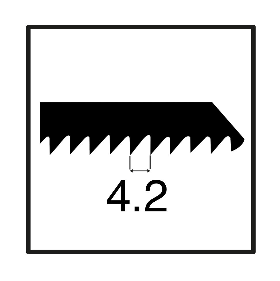 Makita L-2 Stichsägeblätter für Holz - 5 Stück für Stichsägen mit T-Schaft Aufnahme ( A-86309 ) - Toolbrothers