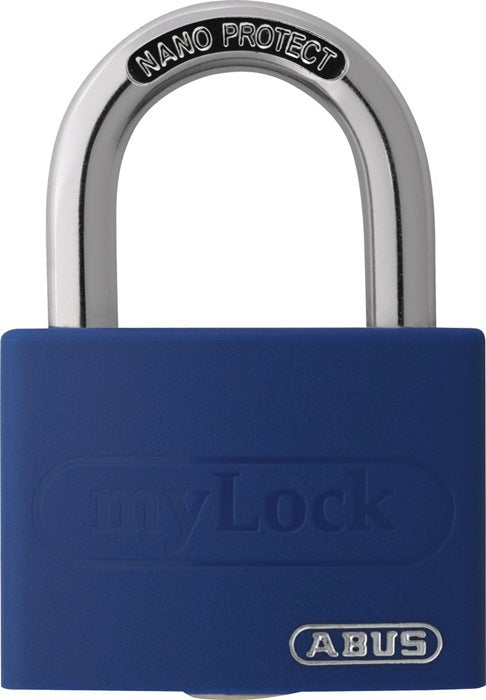 ABUS Zylindervorhangschloss T65AL/40 blau gl. Schlosskörperbreite 43 mm ( 3000280252 )