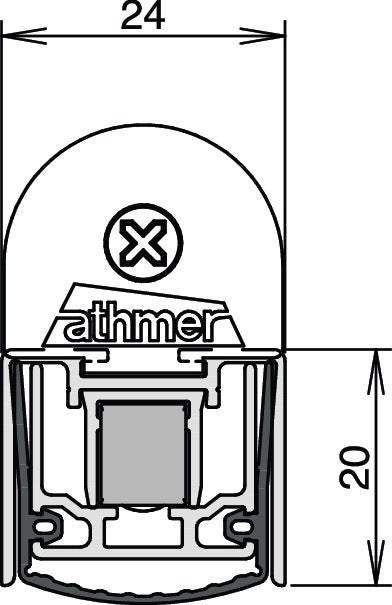 ATHMER Türdichtung Stadi L-24/20 WS 1-seitig Länge 1050 mm ( 3327023020 )