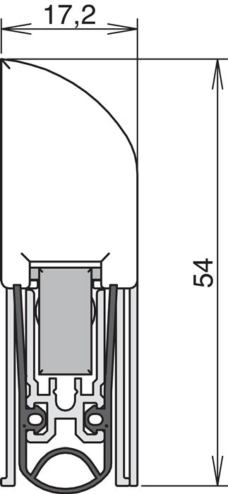 ATHMER Türdichtung Ex L-15 FS C-0 1-seitig Länge 805 mm Breite 17,2 mm ( 3327023113 )