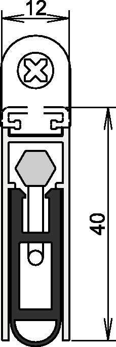 ATHMER Türdichtung Kältefeind Allround® 1-1075 1-seitig Länge 708 mm ( 3327023191 )