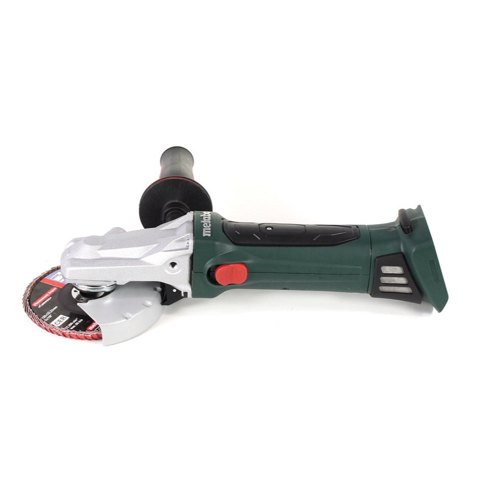 Metabo WF 18 LTX Akku Winkelschleifer 125 mm im Transportkoffer inklusive 2x 5,2 Ah Akku, Ladegerät und Lamellenschleifrad (601306500) - Toolbrothers