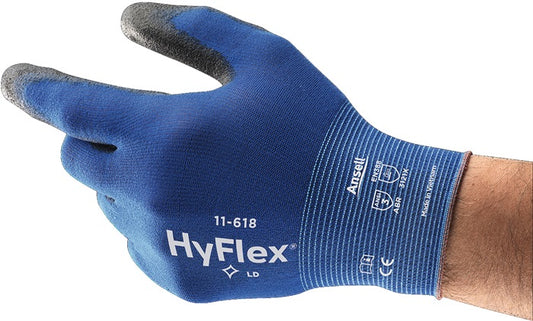 ANSELL Handschuhe HyFlex® 11-618 Größe 8 blau/schwarz ( 4000371334 )