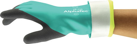 ANSELL Chemikalienhandschuhe AlphaTec 58-735 Größe 9 grün ( 4000371503 )