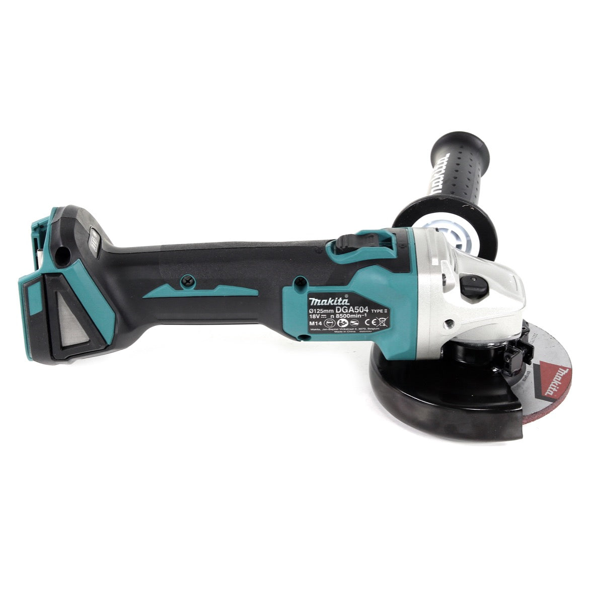 Makita DGA 504 Z Akku Winkelschleifer 18 V 125mm Brushless Solo + Absaughaube - ohne Akku, ohne Ladegerät - Toolbrothers