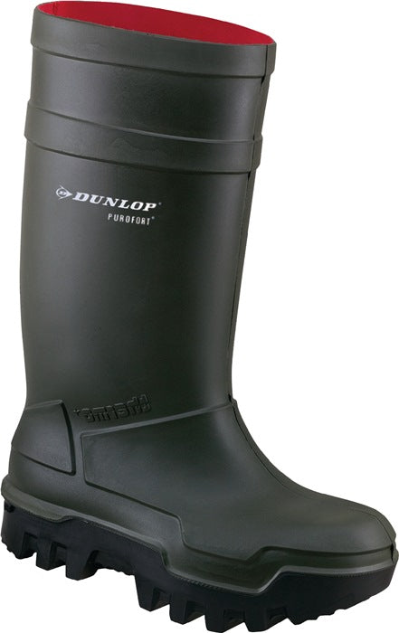 DUNLOP bottes de sécurité d'hiver Purofort Thermo+ Full Safety taille 41 – 7 vert foncé/noir (4000374131)