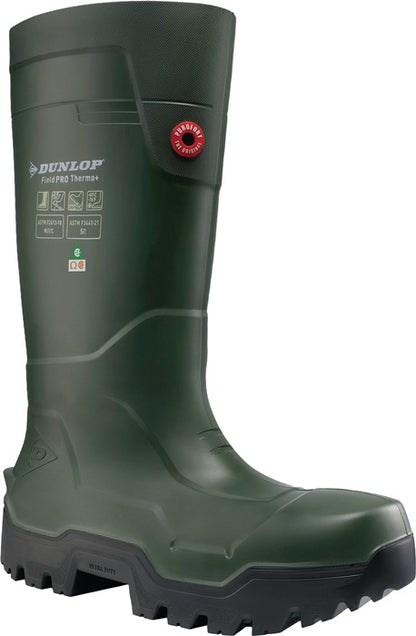 DUNLOP Sicherheitswinterstiefel Fieldpro Thermo+ Größe 41 grün ( 4000374171 )