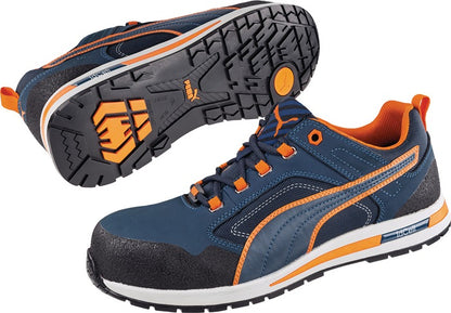 PUMA Sicherheitsschuh Crosstwist LOW Größe 40 blau/orange ( 4000374600 )