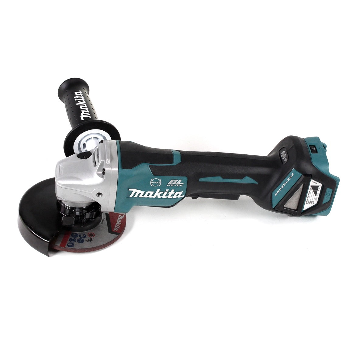 Makita DGA 517 RTJ Akku Winkelschleifer 18 V 125 mm Brushless + 2x Akku 5,0 Ah + Ladegerät + Makpac - Toolbrothers