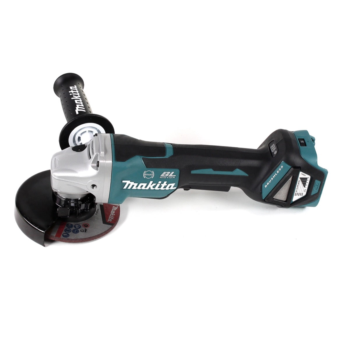 Makita DGA 517 RGJ Akku Winkelschleifer 18 V 125 mm Brushless + 2x Akku 6,0 Ah + Ladegerät + Makpac - Toolbrothers