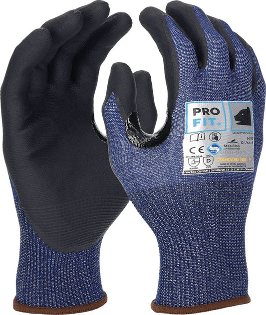 PRO FIT Schnittschutzhandschuhe Schnittstop Pro Größe 10 blau/schwarz ( 4000391286 )