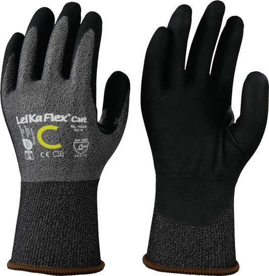 LEIPOLD Schnittschutzhandschuhe LeiKaFlex® CUT RL 1636 Größe 9 grau/schwarz ( 4000391394 )