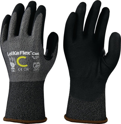 LEIPOLD Schnittschutzhandschuhe LeiKaFlex® CUT RL 1636 Größe 10 grau/schwarz ( 4000391395 )