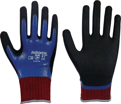 LEIPOLD Handschuhe Solidstar Nitril Grip Complete 1462 Größe 8 blau ( 4000391407 )