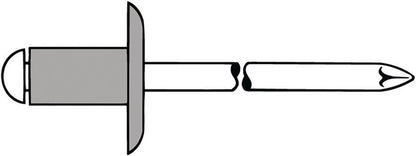 GESIPA rivet aveugle tige de rivet dxl 5 x 12 mm K14 (4000813579)