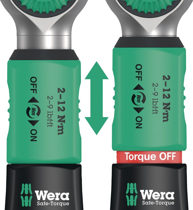 WERA Drehmomentschlüssel Safe-Torque A 2 Drehmomentschlüssel 1/4 ″ 2 - 12 Nm ( 4000822455 )