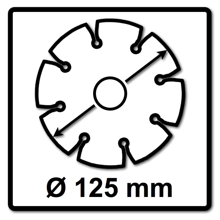 Makita Diamak 125 mm 5 Stk. ( 5x D-61139 ) Diamant Trennscheibe für Stein, Beton Aufnahme 22,23 mm - Toolbrothers